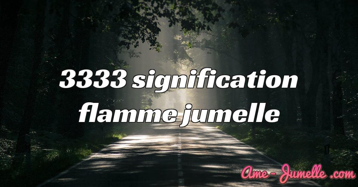 3333 signification flamme jumelle