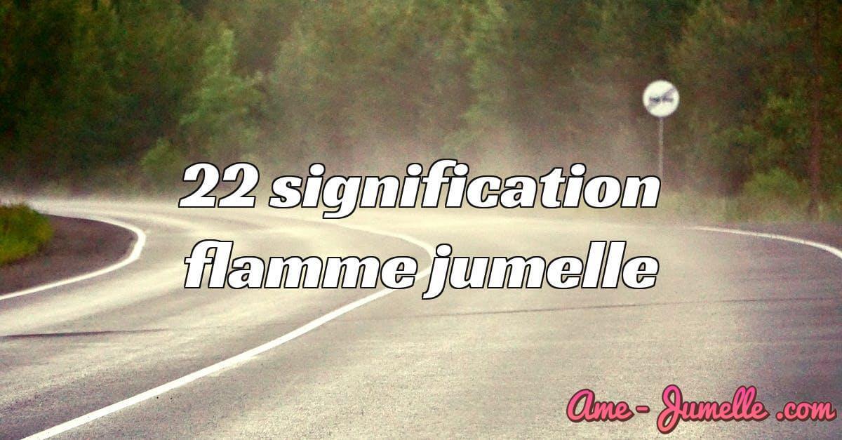 22 signification flamme jumelle