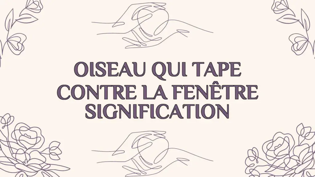 11 Significations Spirituelles De L'Oiseau Qui Tape Contre La Fenêtre