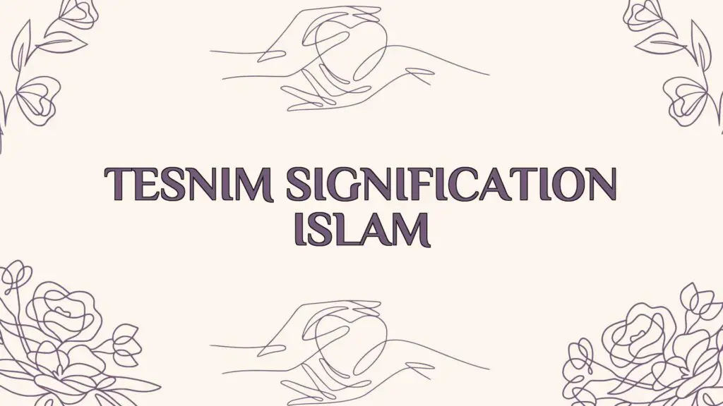 Tesnim Signification Islam Ame Jumelle