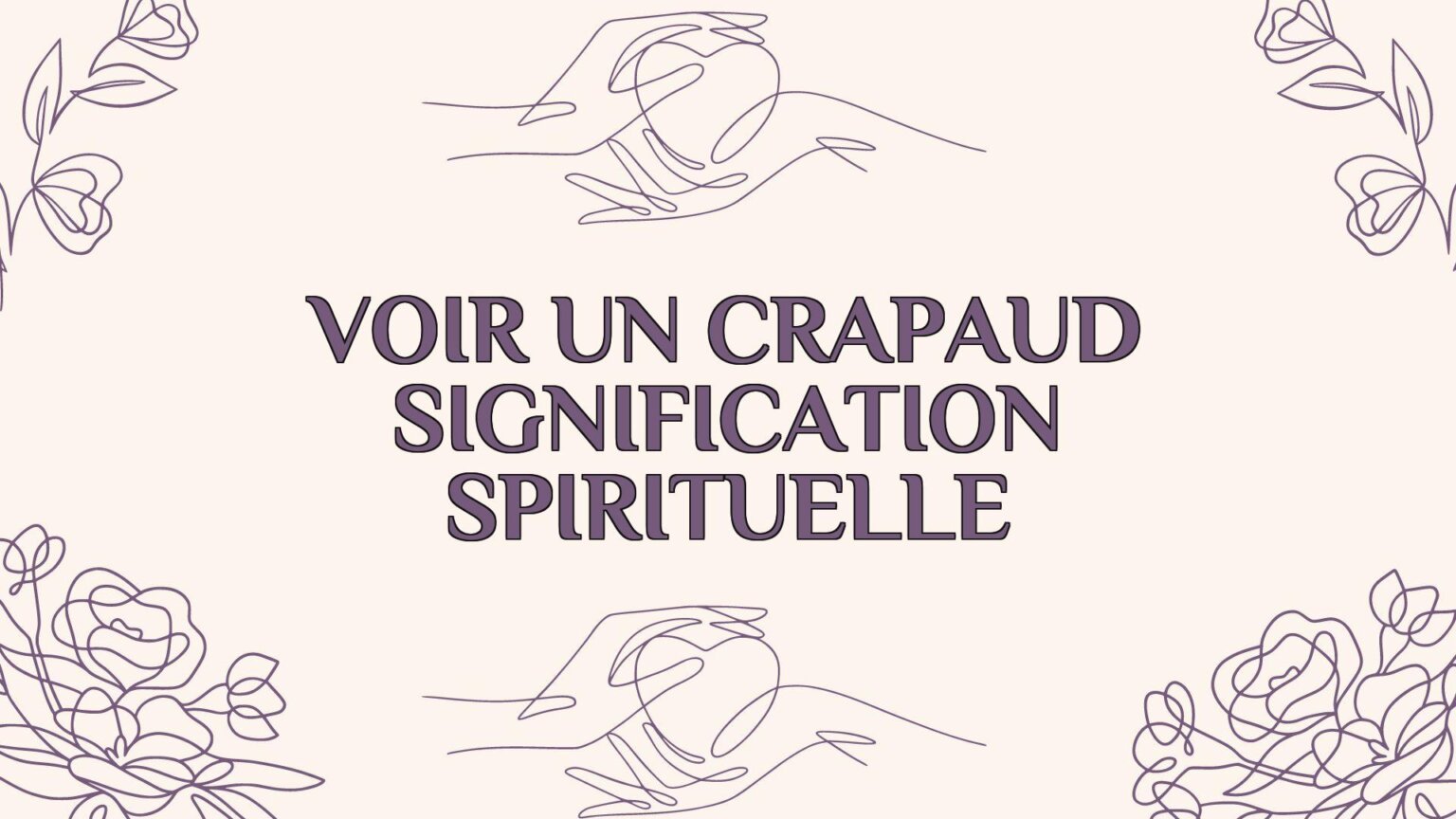 Voir Un Crapaud Devant Sa Porte Signification